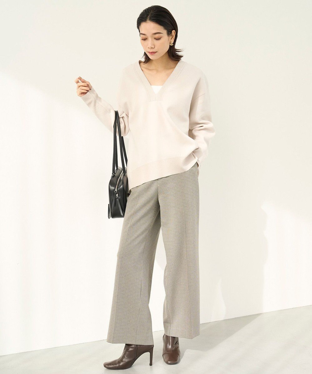 UNFILO スポンジニット ディープネック 