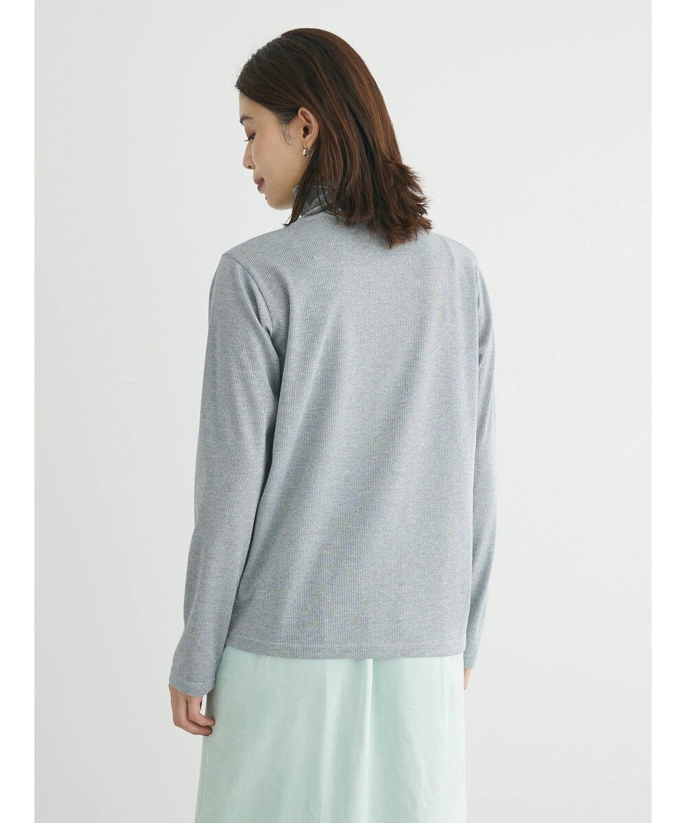 Green Parks ラメリブタートルカットソー 