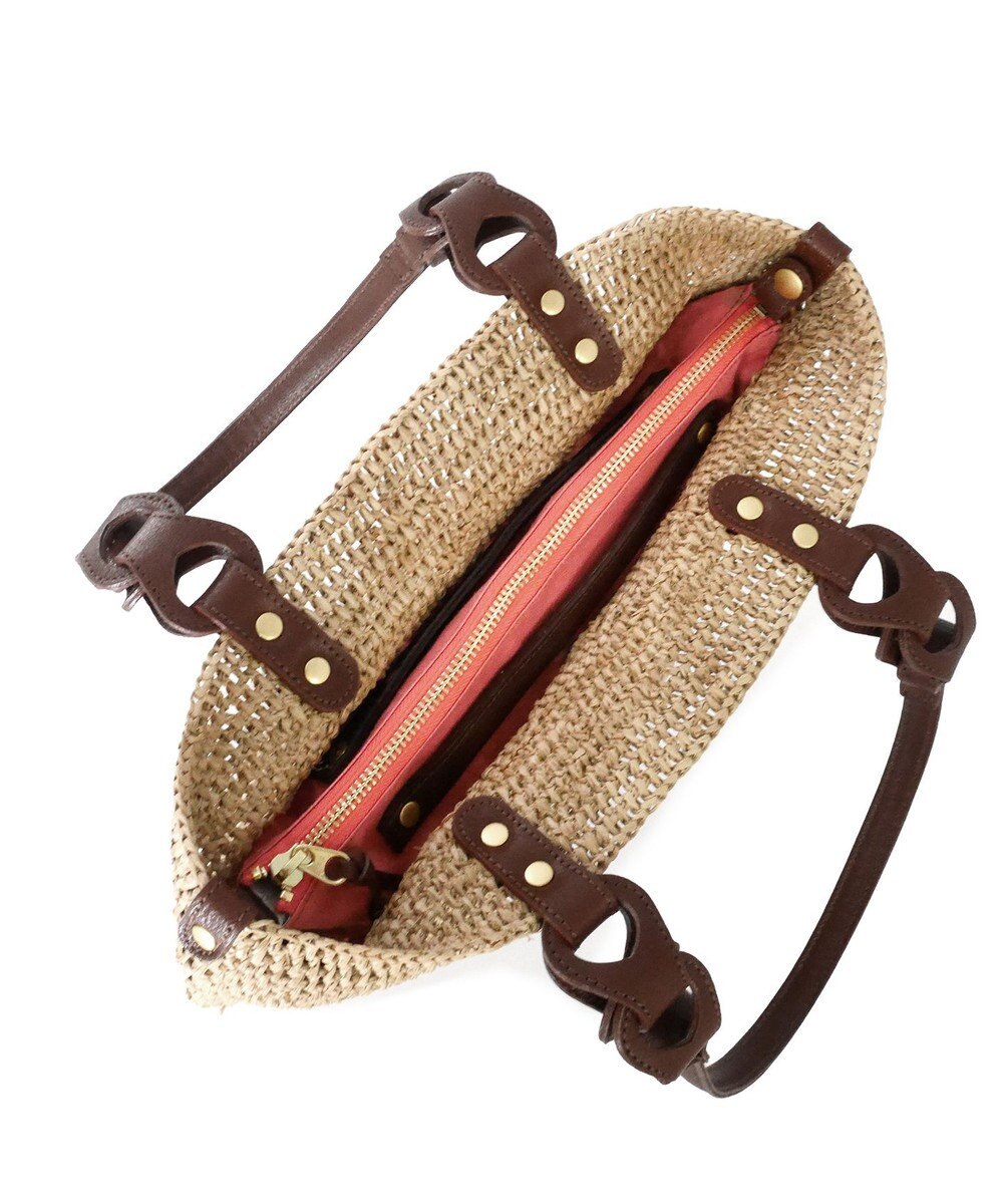 IBIZA ラフィア　セミショルダーバッグ 