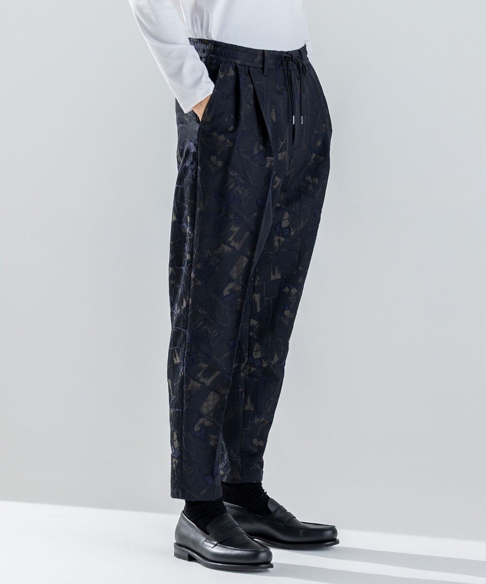 JOSEPH HOMME 【新柄】モロッカンジャガード ドロスト付ワイドテーパードパンツ/ ORIGIN CONVERTIBLE 