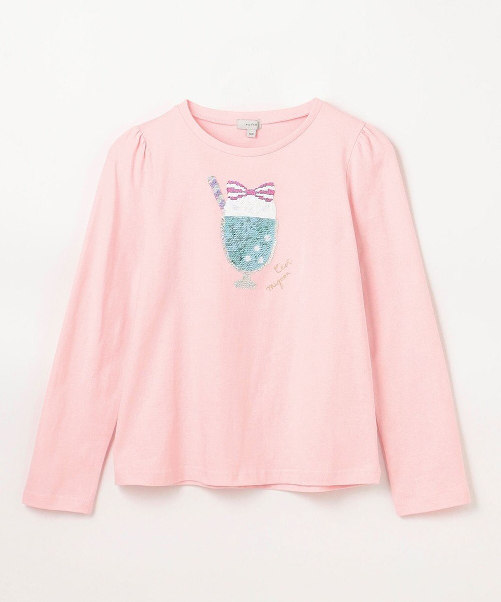ANY KIDS ミラクルスパンコール長袖Tシャツ 