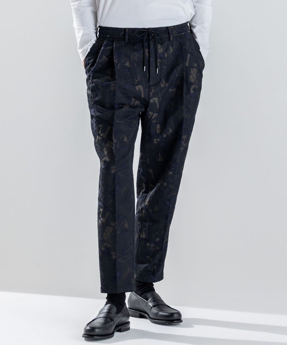JOSEPH HOMME 【新柄】モロッカンジャガード ドロスト付ワイドテーパードパンツ/ ORIGIN CONVERTIBLE 