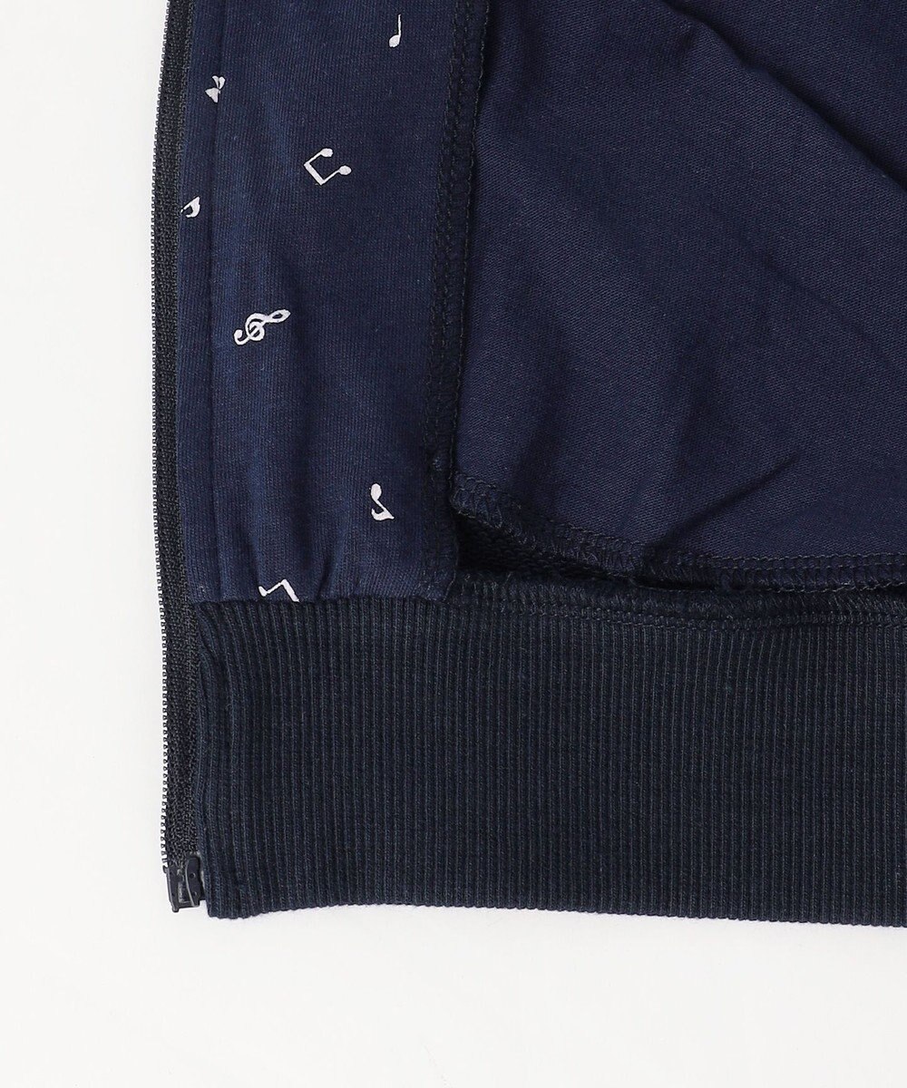 組曲 KIDS 【110-140㎝】ラウンドカラージップアップパーカー 