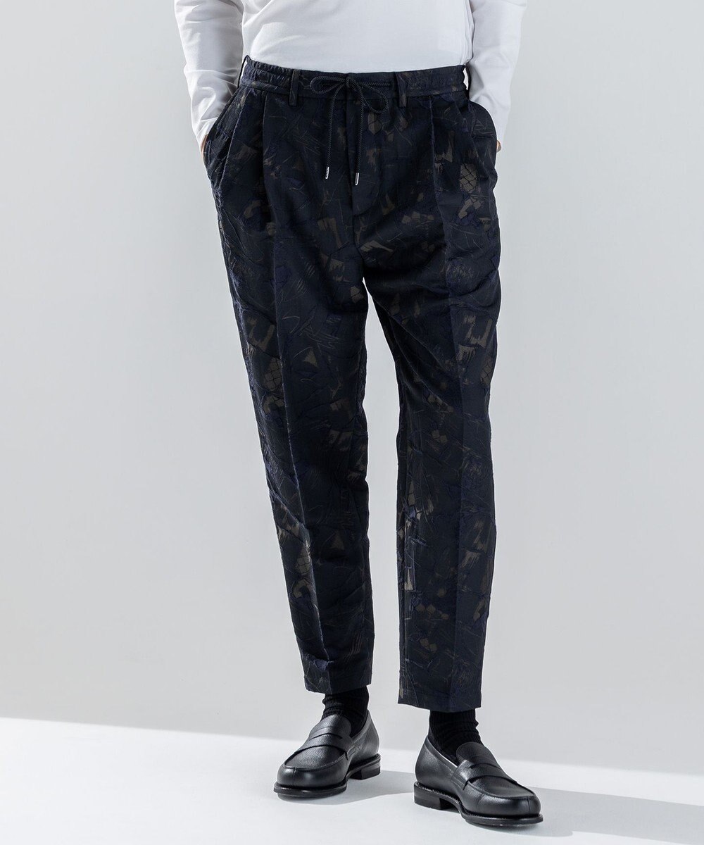 JOSEPH HOMME 【新柄】モロッカンジャガード ドロスト付ワイドテーパードパンツ/ ORIGIN CONVERTIBLE 