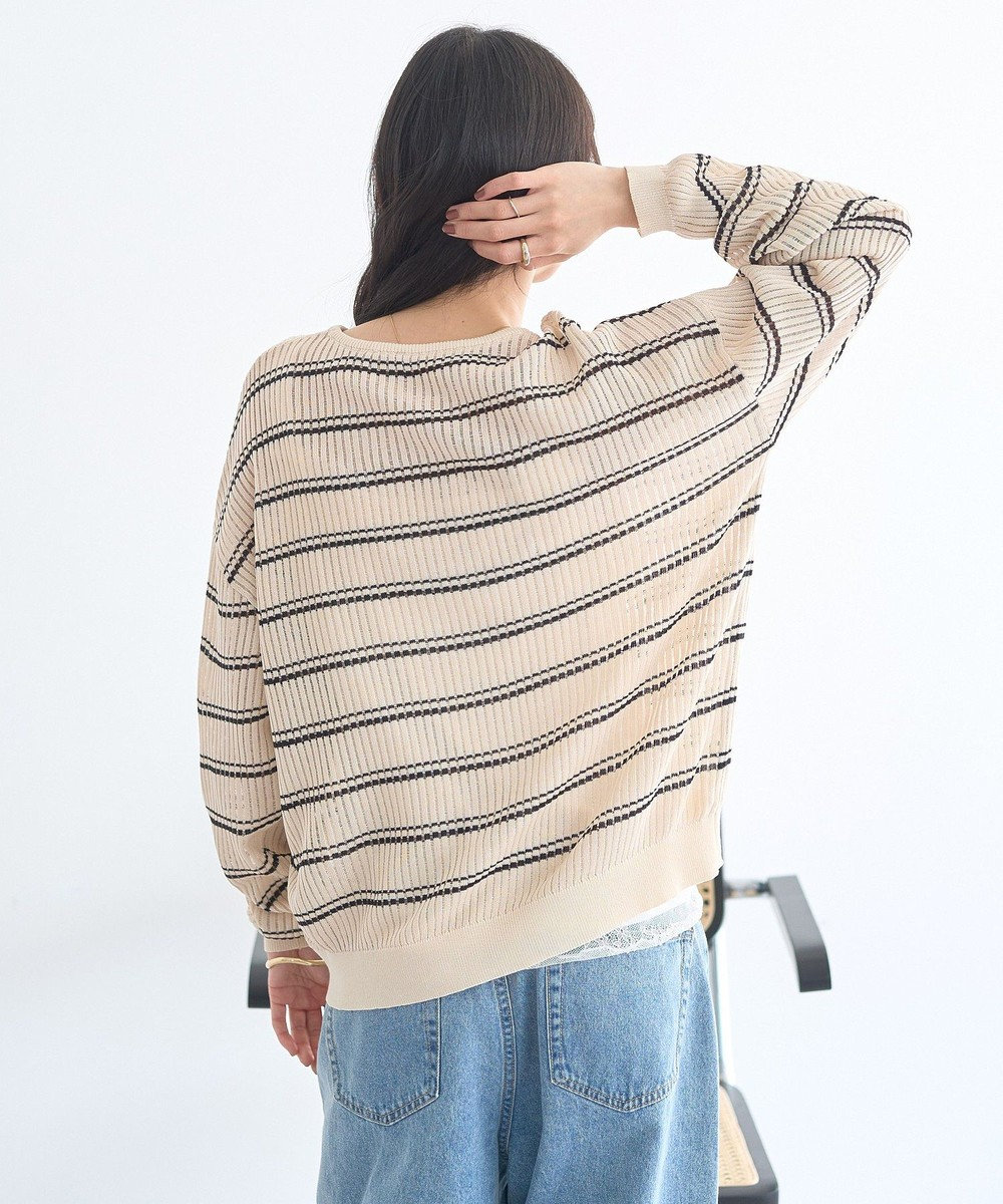 earth music&ecology ボーダーニットプルオーバー 
