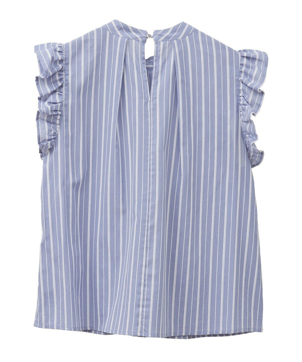 Green Parks ・ＥＬＥＮＣＡＲＥ　ＤＵＥ　ストライプフリルブラウス 