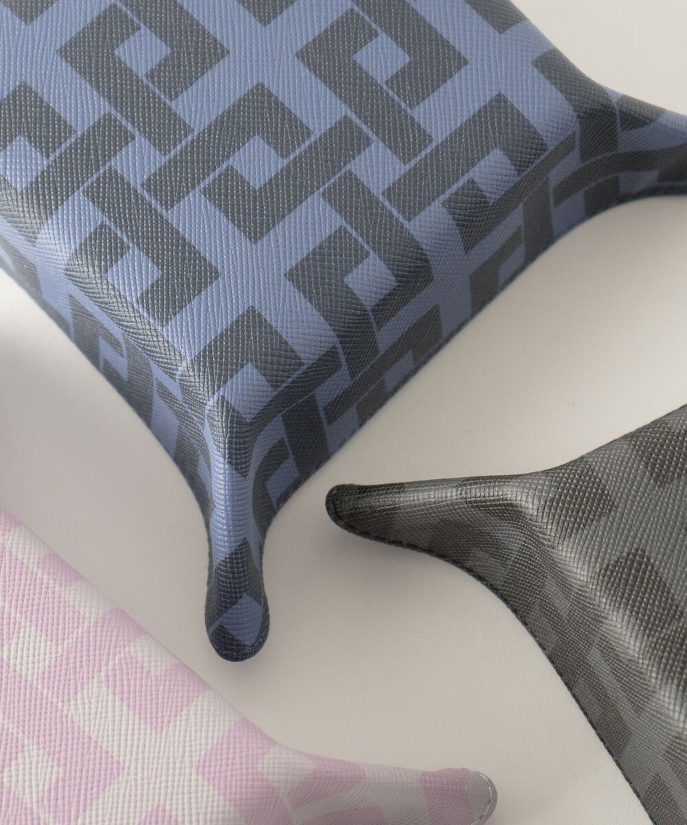 MIYABIYA La quoh with kirakaracho 角つなぎ プリントレザー レザートレー 