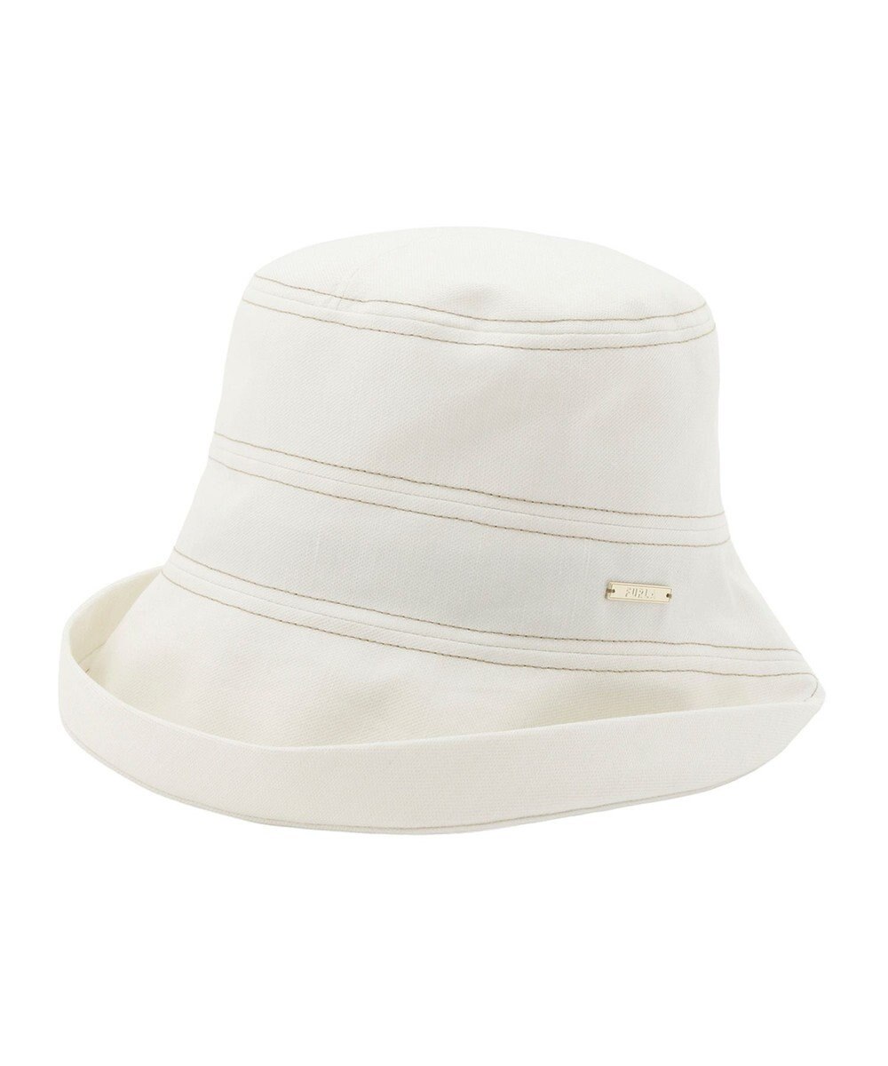 MOONBAT 【洗える】FURLA(フルラ) カラーステッチななめはぎブルトンハット 