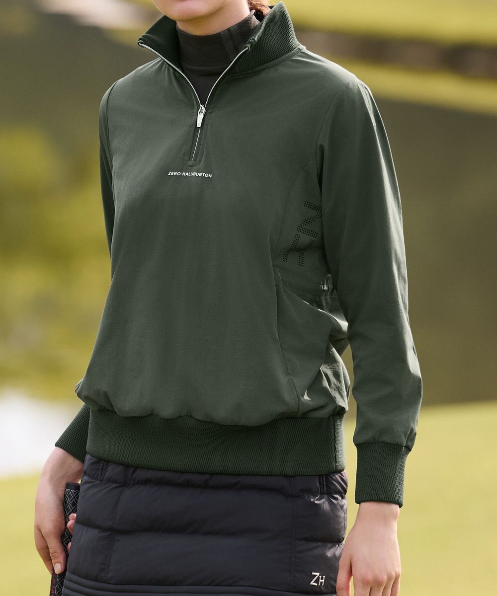ZERO HALLIBURTON 【撥水・UVケア】 ハーフジップ ライトジャケット ZHG-W5A1a 85131 
