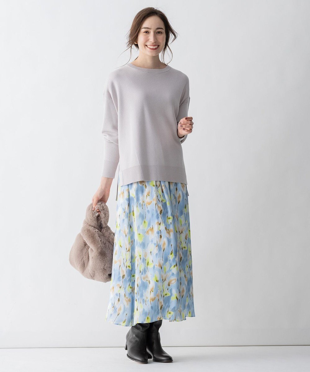 自由区 【Sサイズ有】コットンカシミヤ ニットトレーナー 