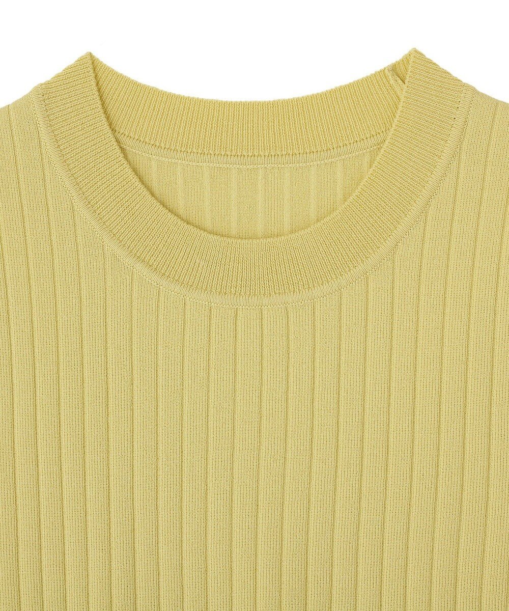 YECCA VECCA 【マシンウォッシャブル】ノースリーブリブニット 