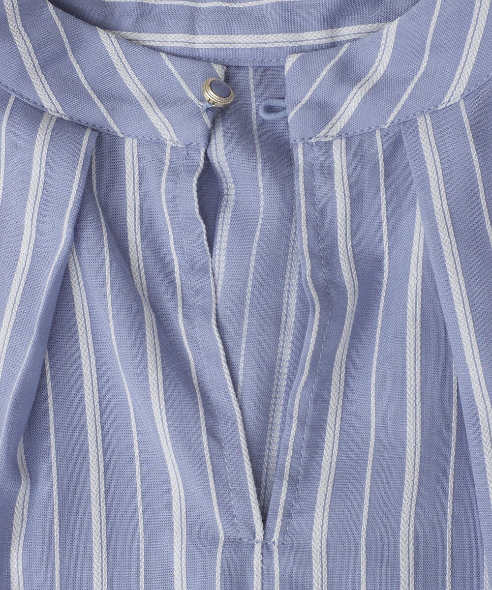 Green Parks ・ＥＬＥＮＣＡＲＥ　ＤＵＥ　ストライプフリルブラウス 