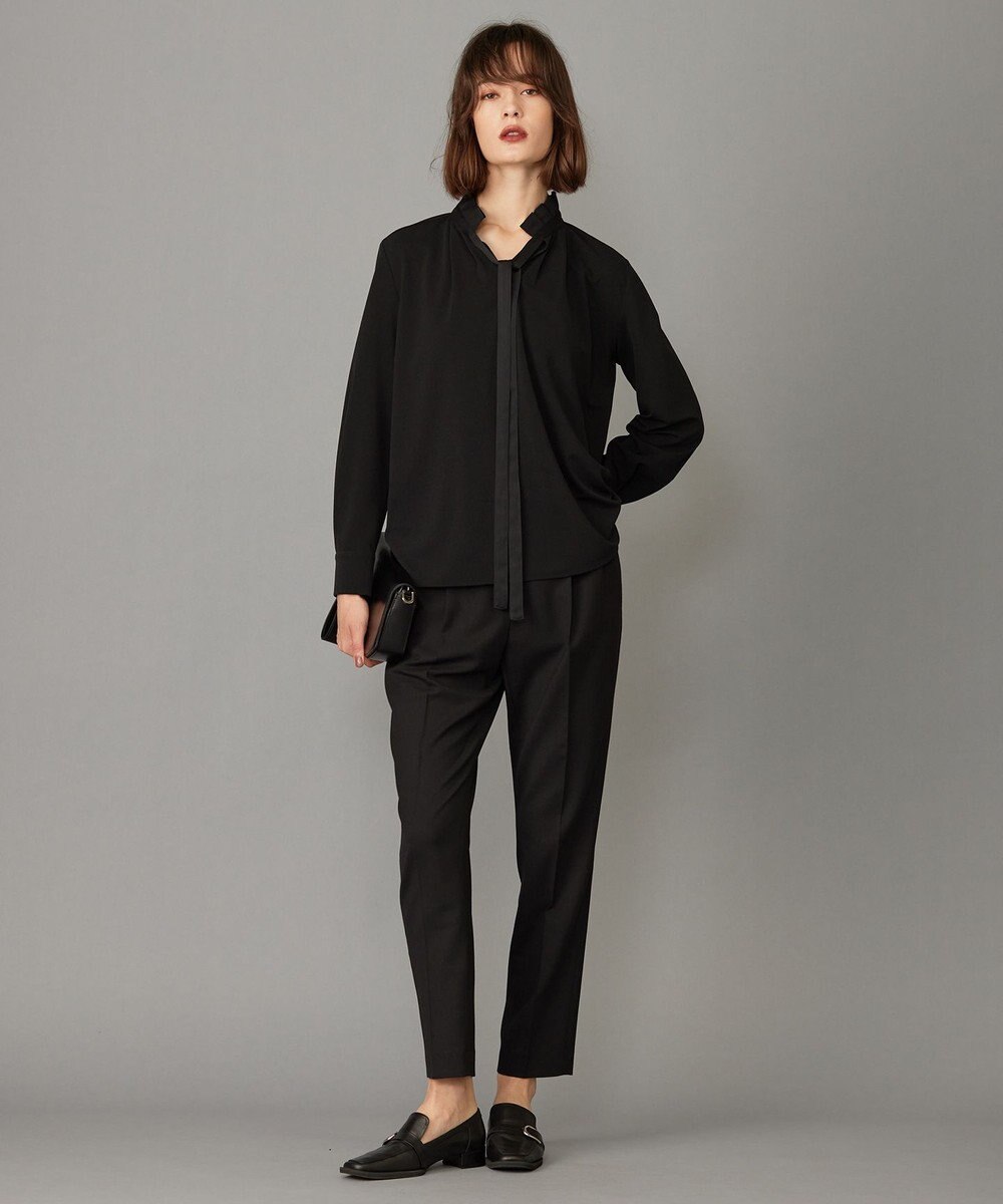 ICB 【洗える】マラボーテジョーゼット デザインカットソー 