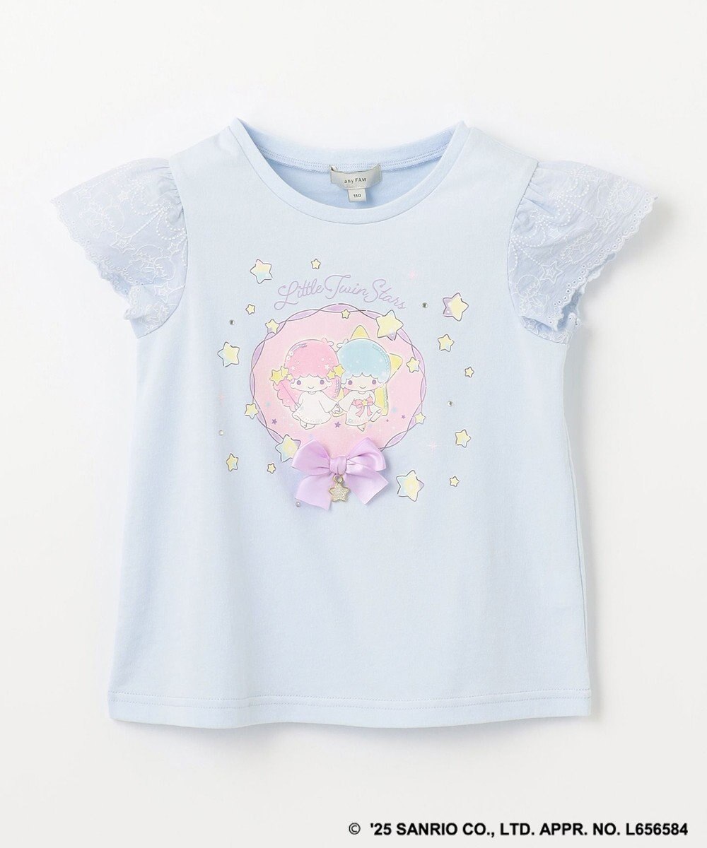 ANY KIDS 【any FAM× リトルツインスターズ 】キキ＆ララ 袖レースTシャツ 