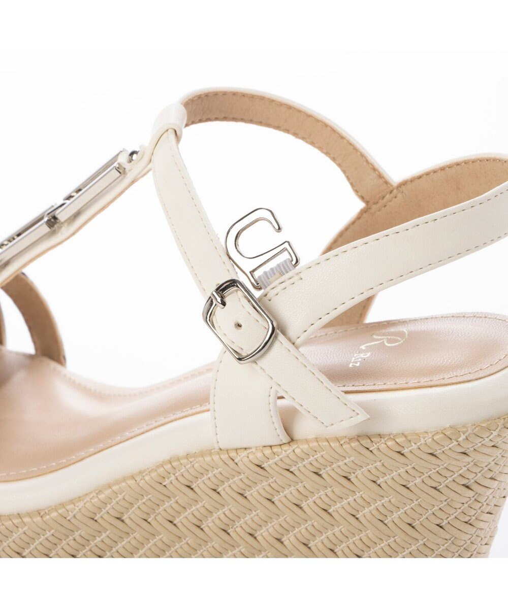 Riz raffinee <Riz raffinee>ウェッジヒールTストラップサンダル 