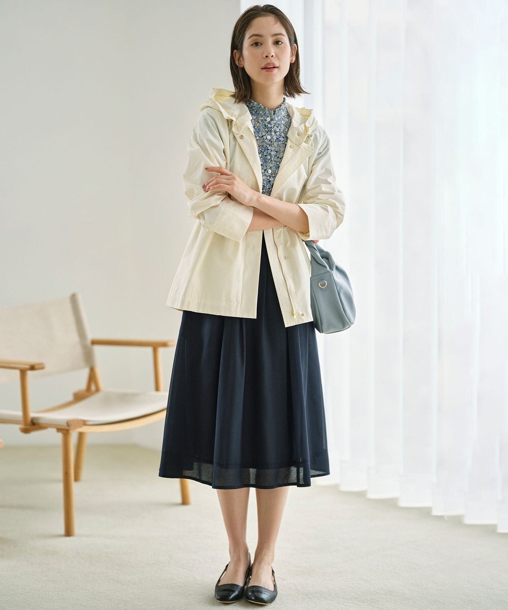 組曲 L 【フード取り外し可】2WAYショート丈ライトアウター 