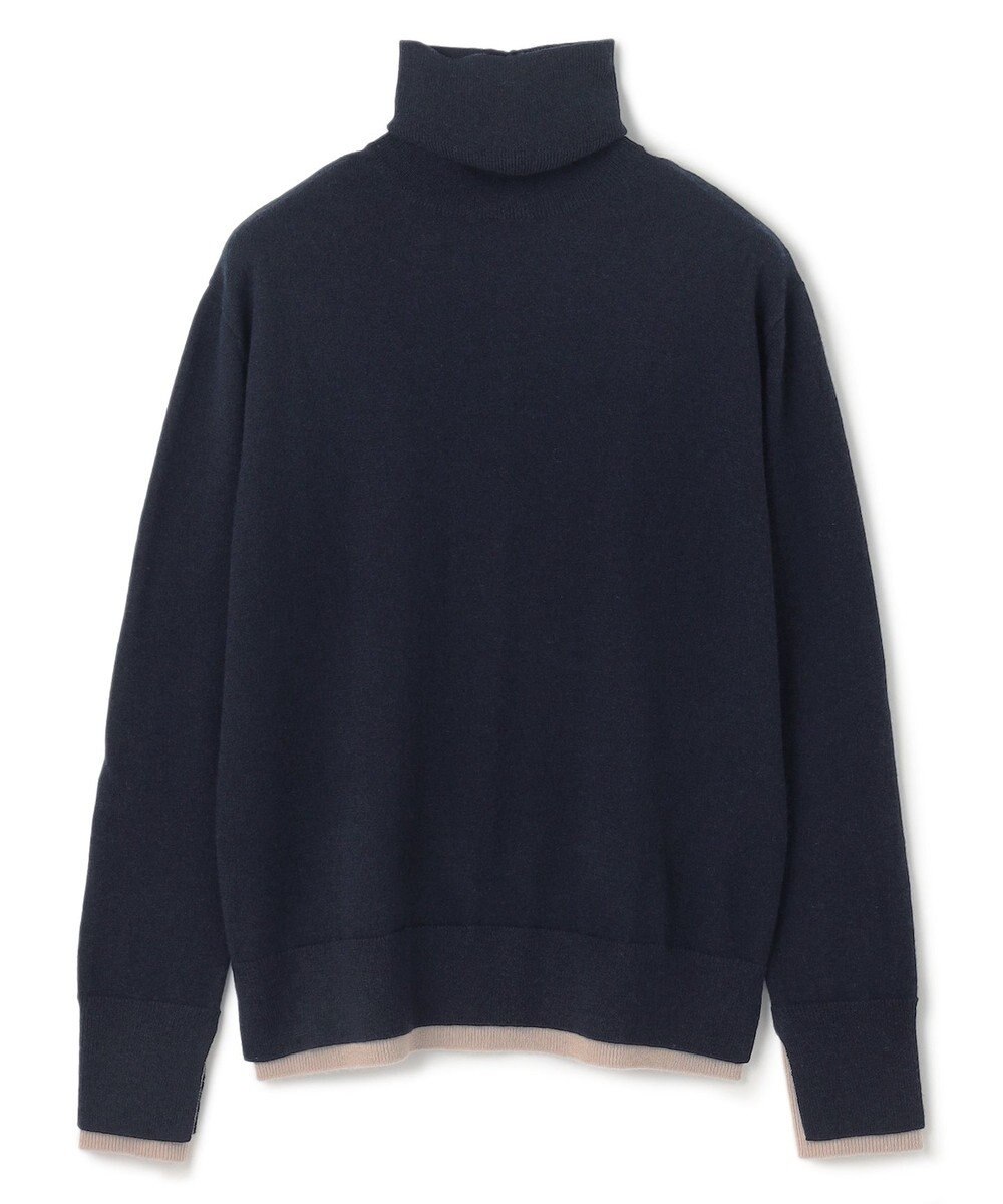 BEIGE， 【洗える】POMPE / ウールカシミヤタートルネックニット 