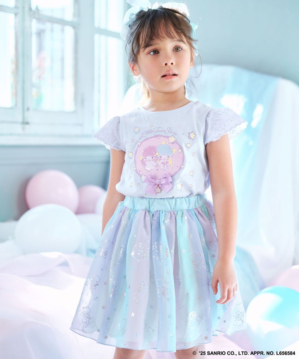 ANY KIDS 【any FAM× リトルツインスターズ 】キキ＆ララ 袖レースTシャツ 