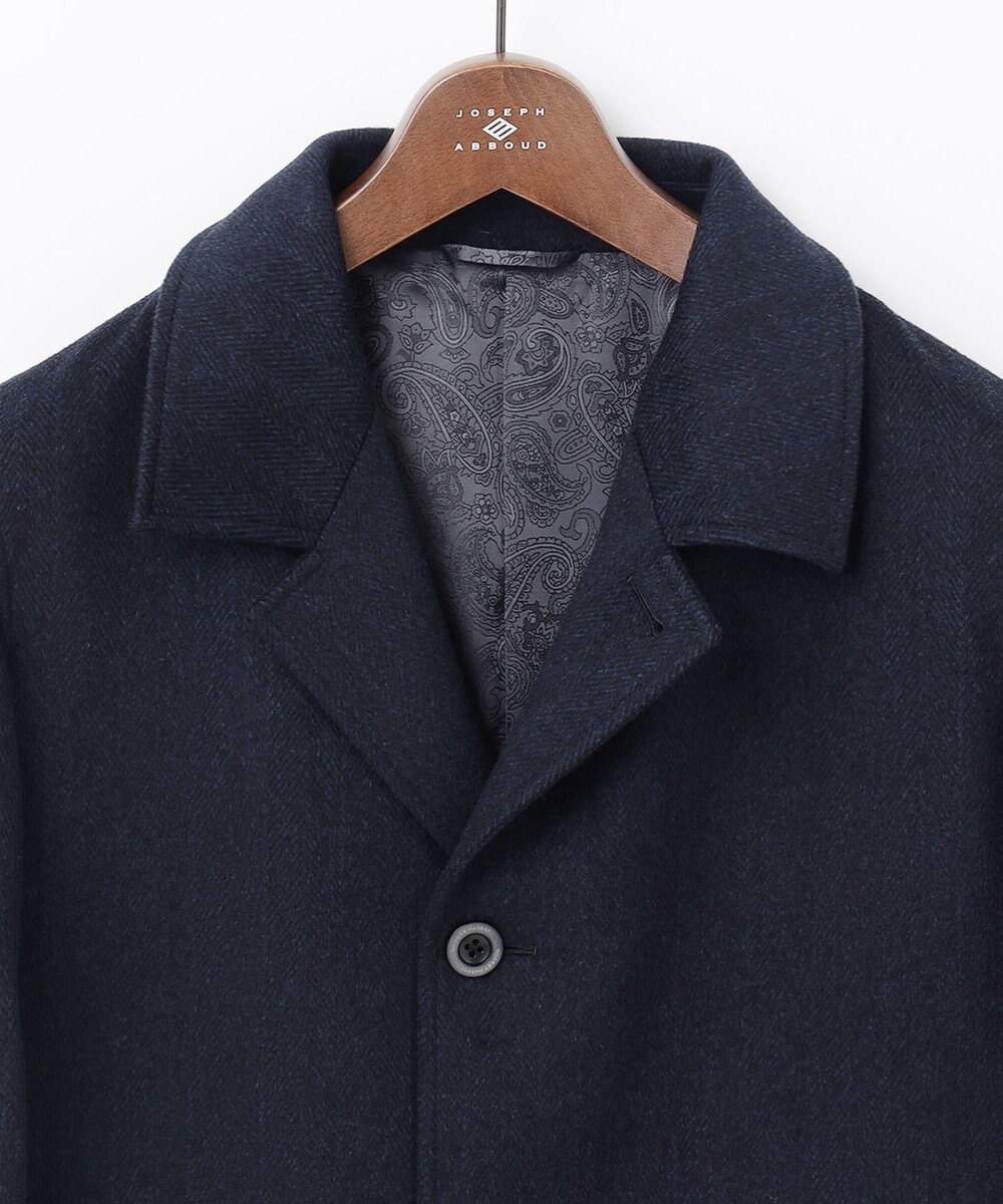 JOSEPH ABBOUD 【ソフト/軽量/JAPANファブリック】 アンゴラウールビーバー ステンカラー コート 