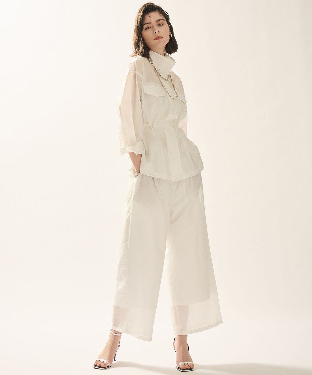 uncrave シアーオーガンジー ミリタリーブルゾン 