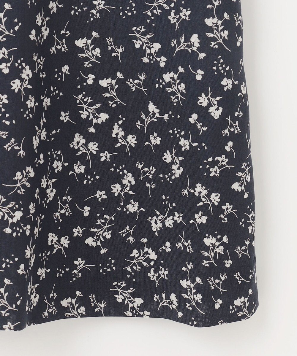 J.PRESS LADIES L 【洗える】 スパンローンフラワー フレアー スカート 