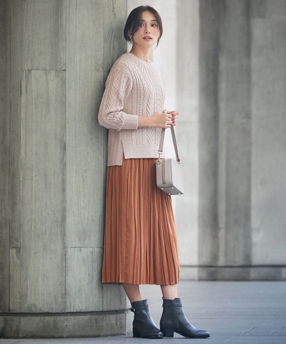 J.PRESS LADIES L 【WEB限定カラーあり・洗える】EIGER CORD ALAN クルーネックプルオーバー ニット 