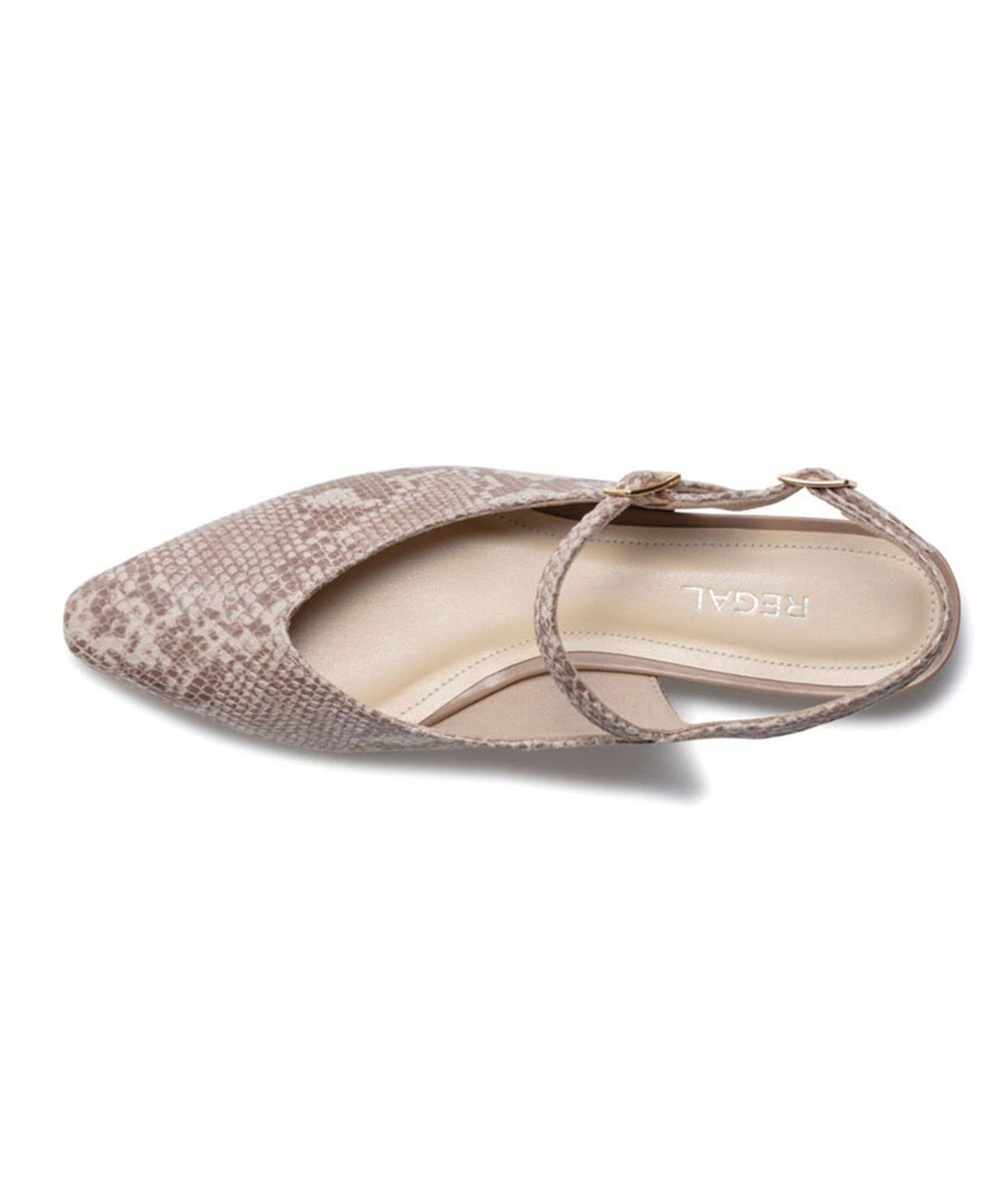 REGAL FOOT COMMUNITY 【リーガルレディース】F29R ストラップバックベルトパンプス フラットシューズ 