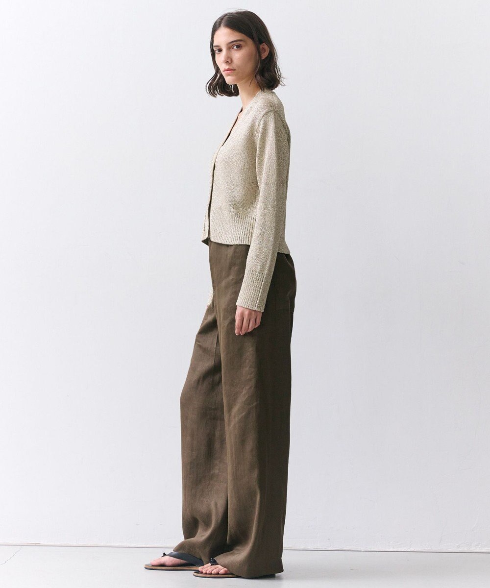 BEIGE， MICA / リネンブレンドイージーワイドパンツ 