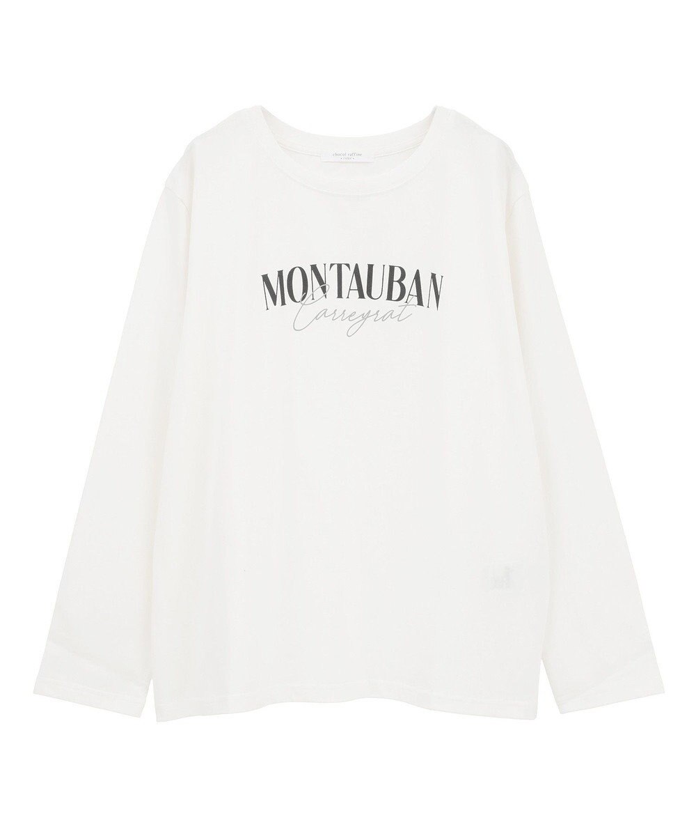 Green Parks キレイ目ロゴ長袖Ｔシャツ 