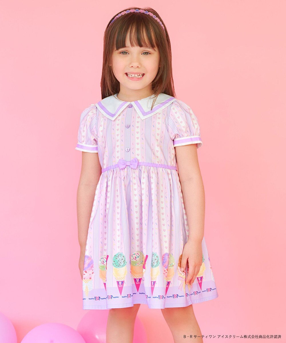 ANY KIDS 【any FAM×サーティワン アイスクリーム】ストライプ ワンピース 