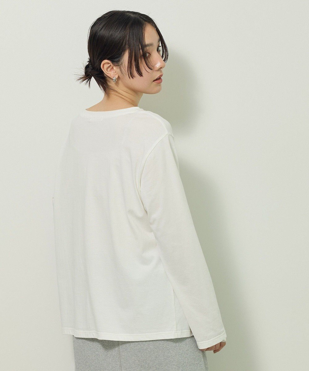 Green Parks キレイ目ロゴ長袖Ｔシャツ 