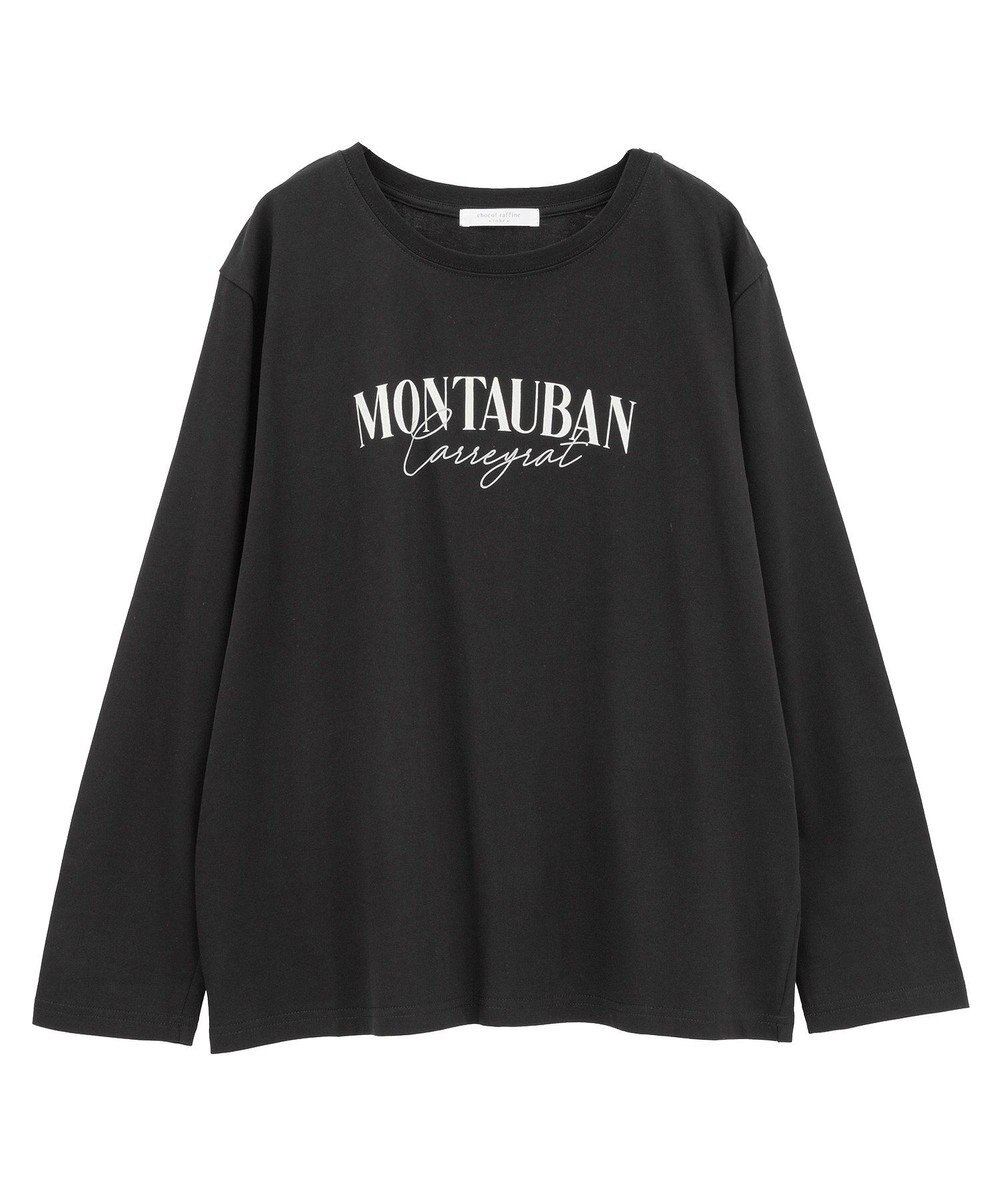 Green Parks キレイ目ロゴ長袖Ｔシャツ 