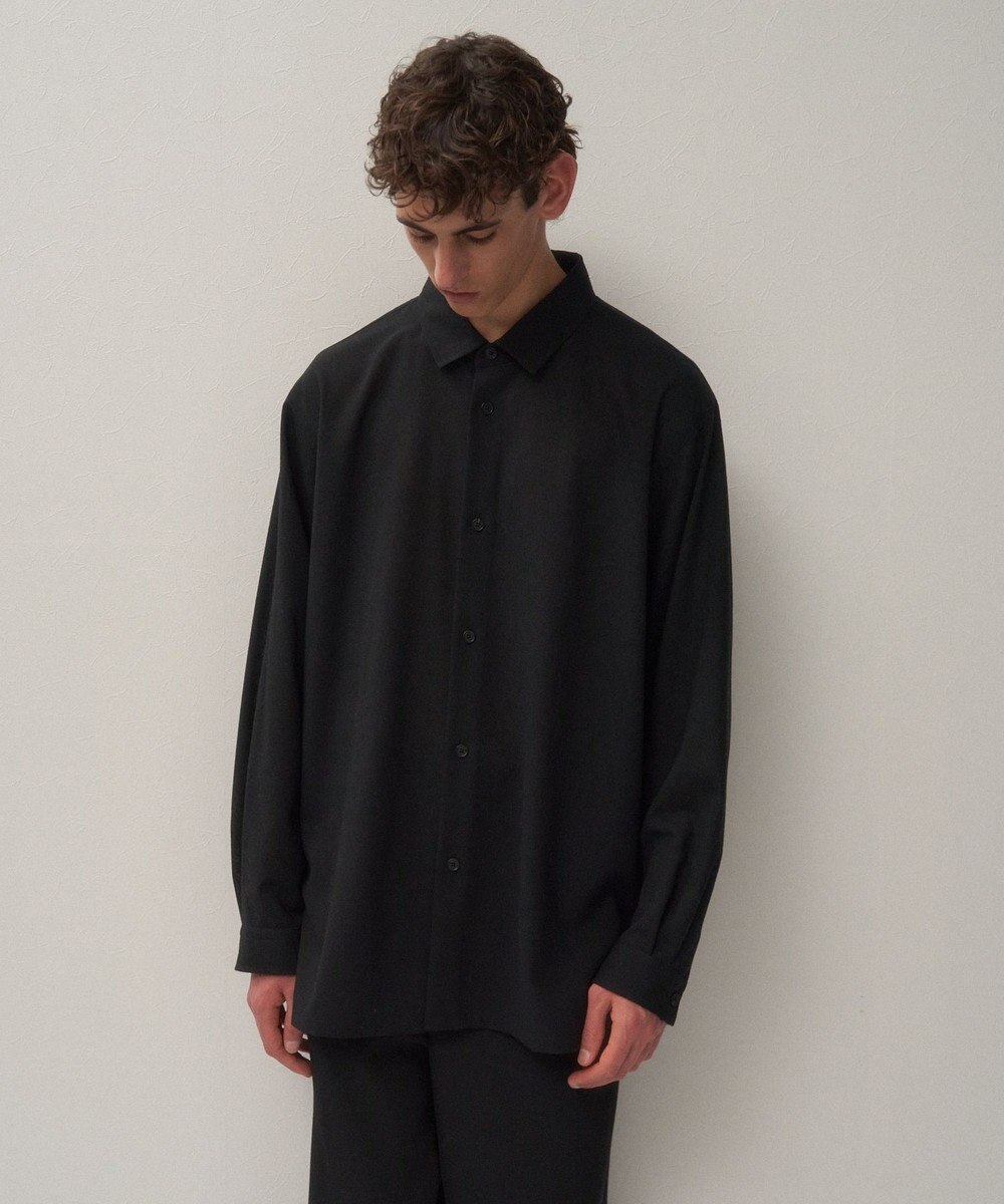 ATON TWIST WOOL WASHER | オーバーサイズシャツ - UNISEX 