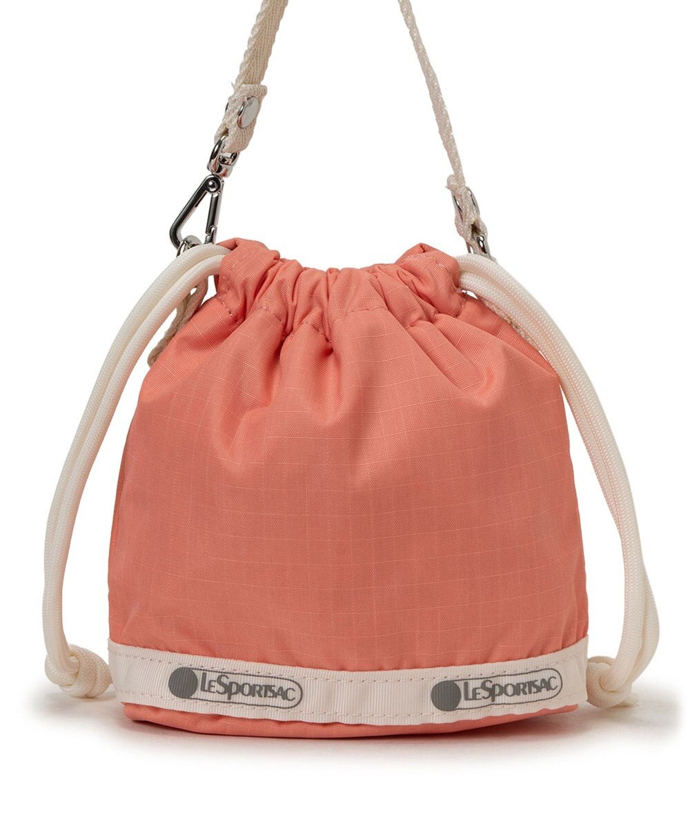 LeSportsac DRAWSTRING BUCKET CHARM/コーラルパンチ/メレンゲ 