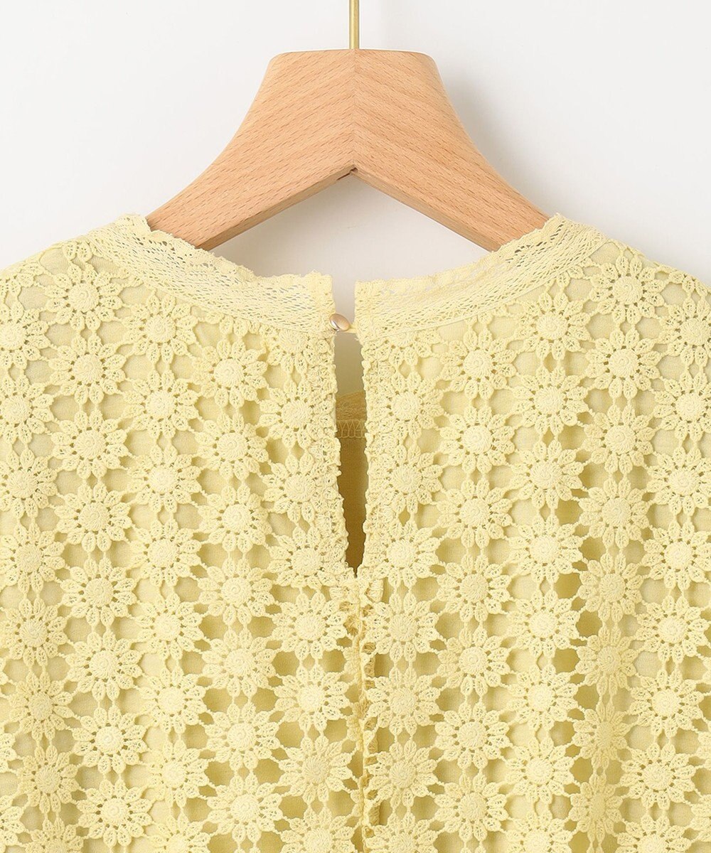 組曲 【洗える】フラワーレース ブラウス 