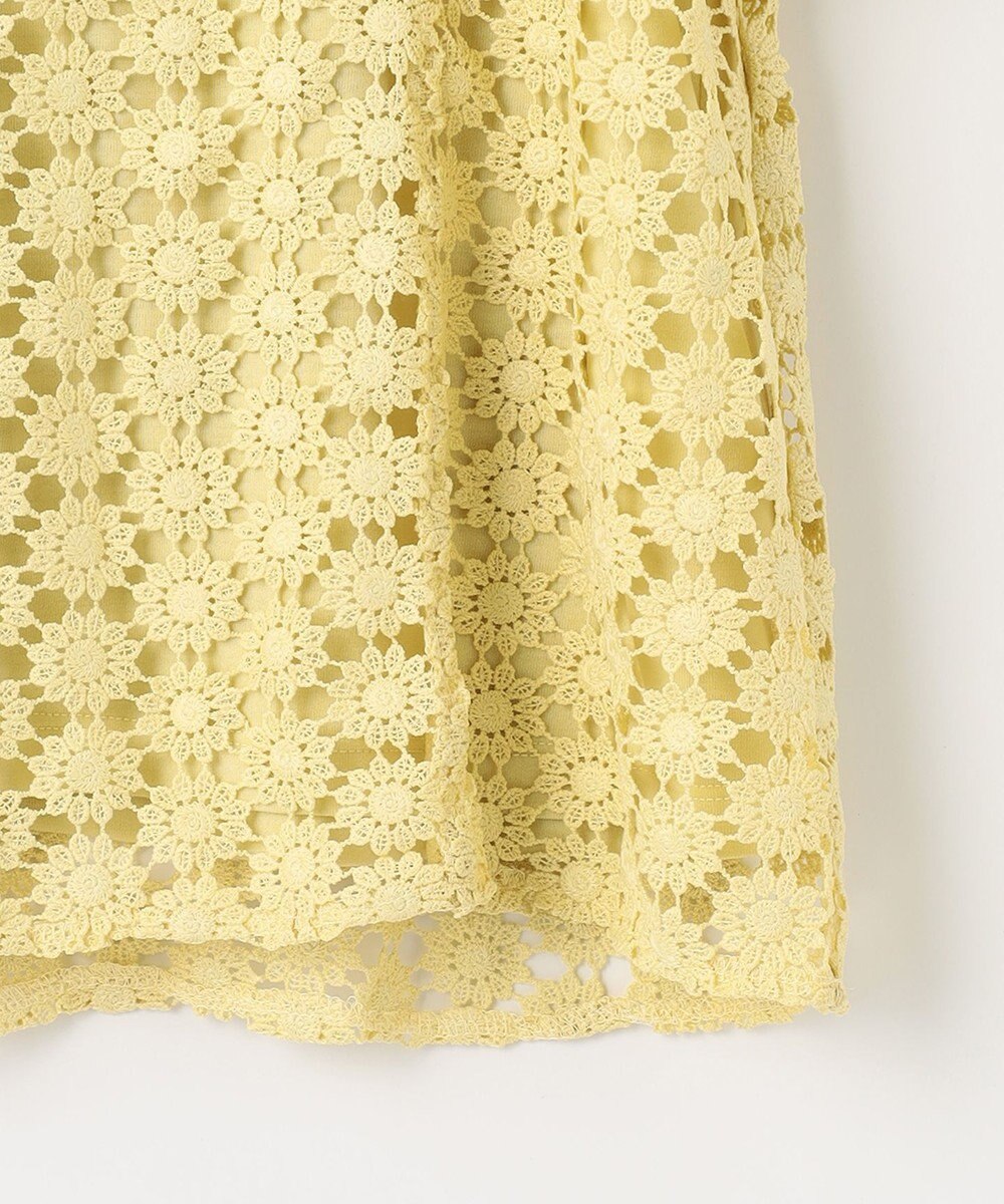 組曲 【洗える】フラワーレース ブラウス 