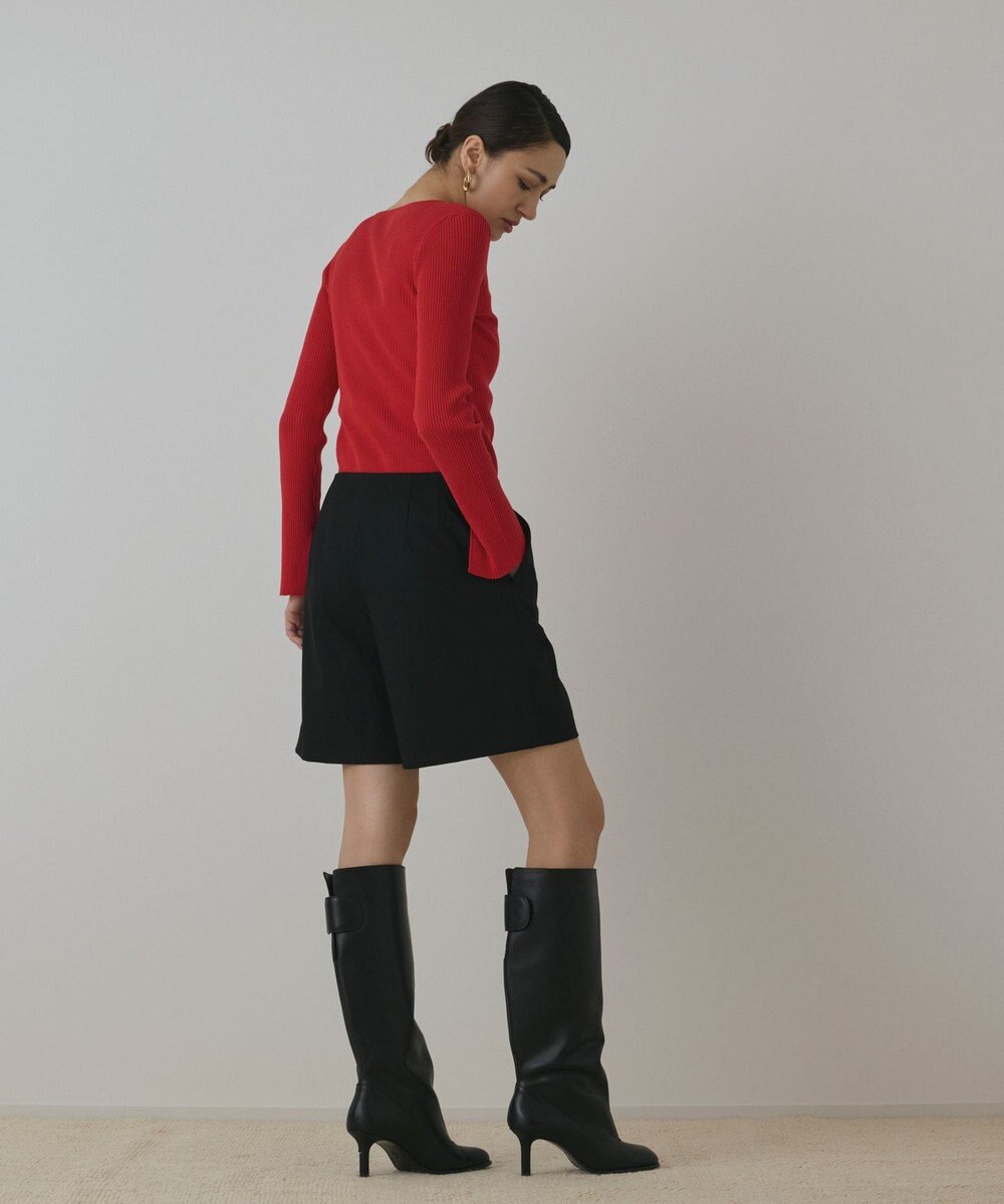 GRACE CONTINENTAL ハイゲージリブニットトップ 