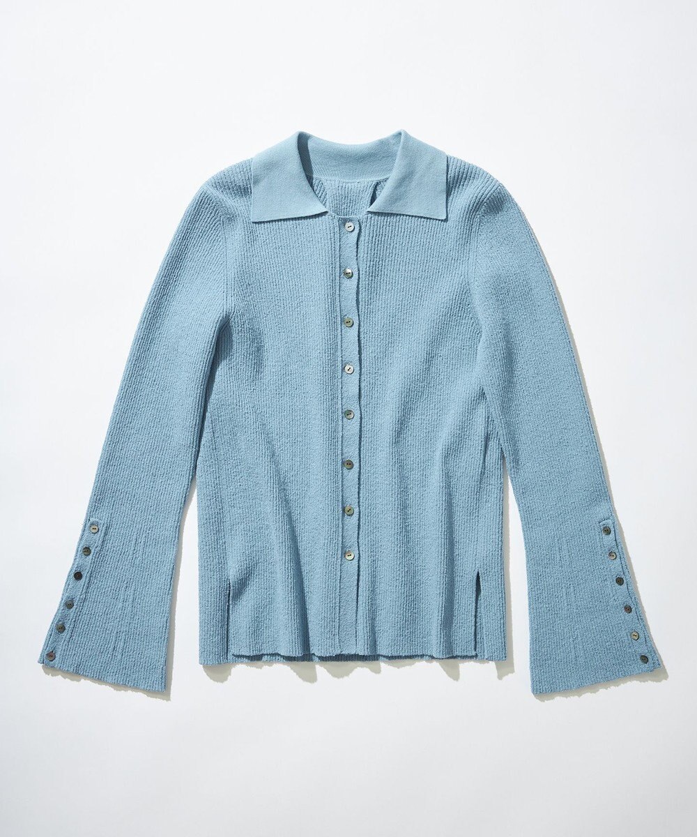 組曲 L 【WEB限定】ミニブークレー襟付きニットポロ 