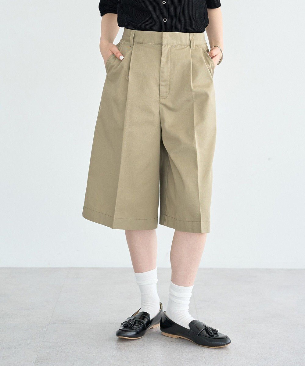 earth music&ecology タックハーフパンツ 