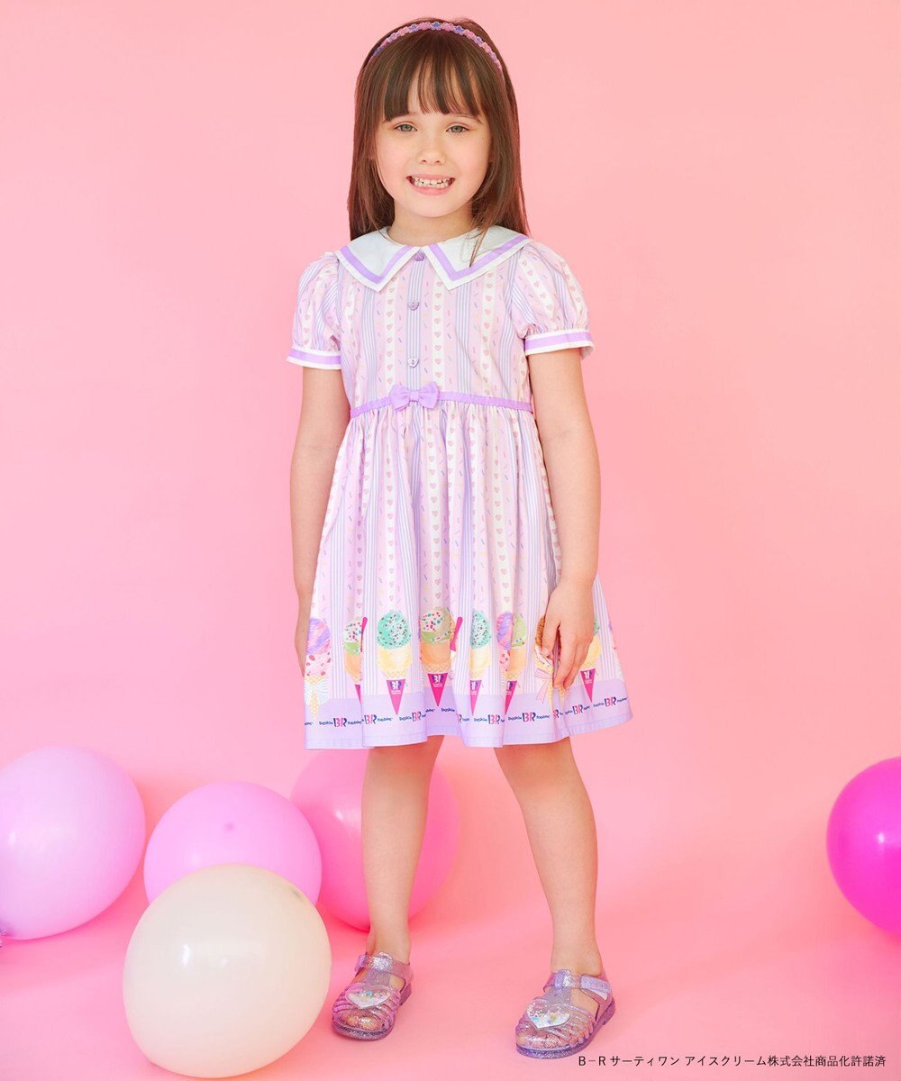 ANY KIDS 【any FAM×サーティワン アイスクリーム】ストライプ ワンピース 