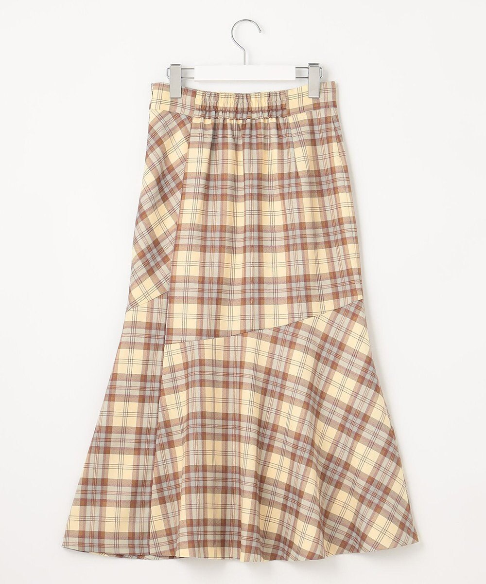 Feroux 【洗える】チェックマーメイド スカート 