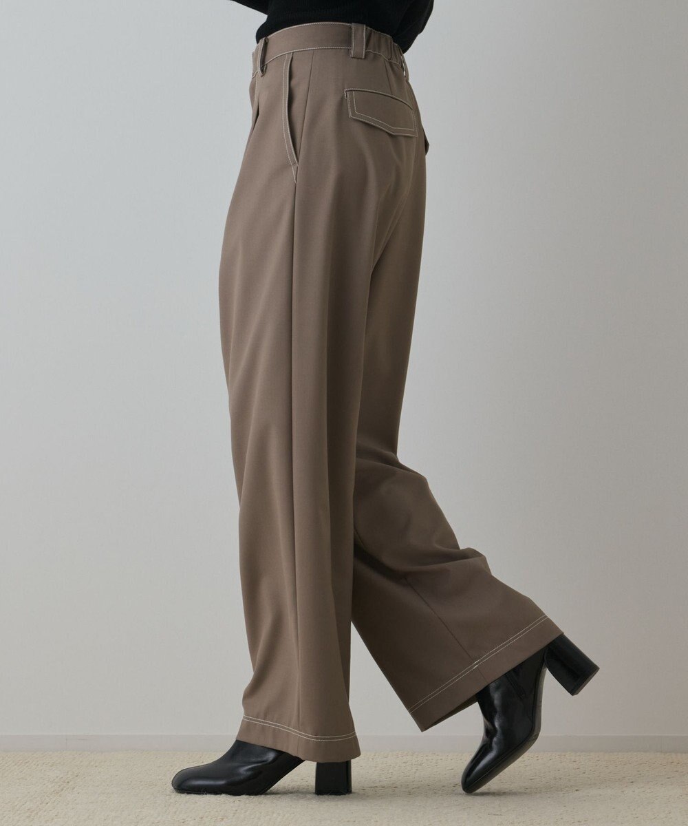 GRACE CONTINENTAL タックカーブパンツ 