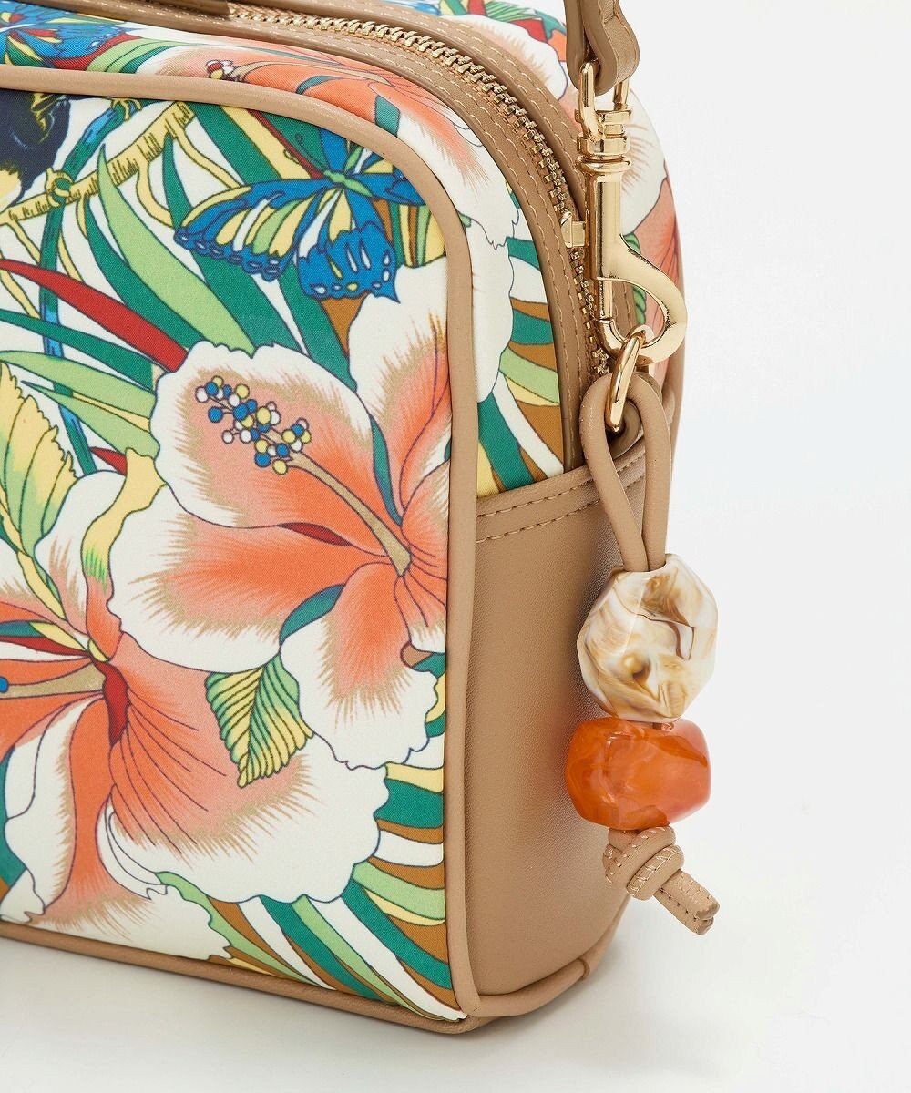 TOPKAPI 【TREASURE TOPKAPI】マイルドサテン スカーフ柄 ショルダーバッグ 