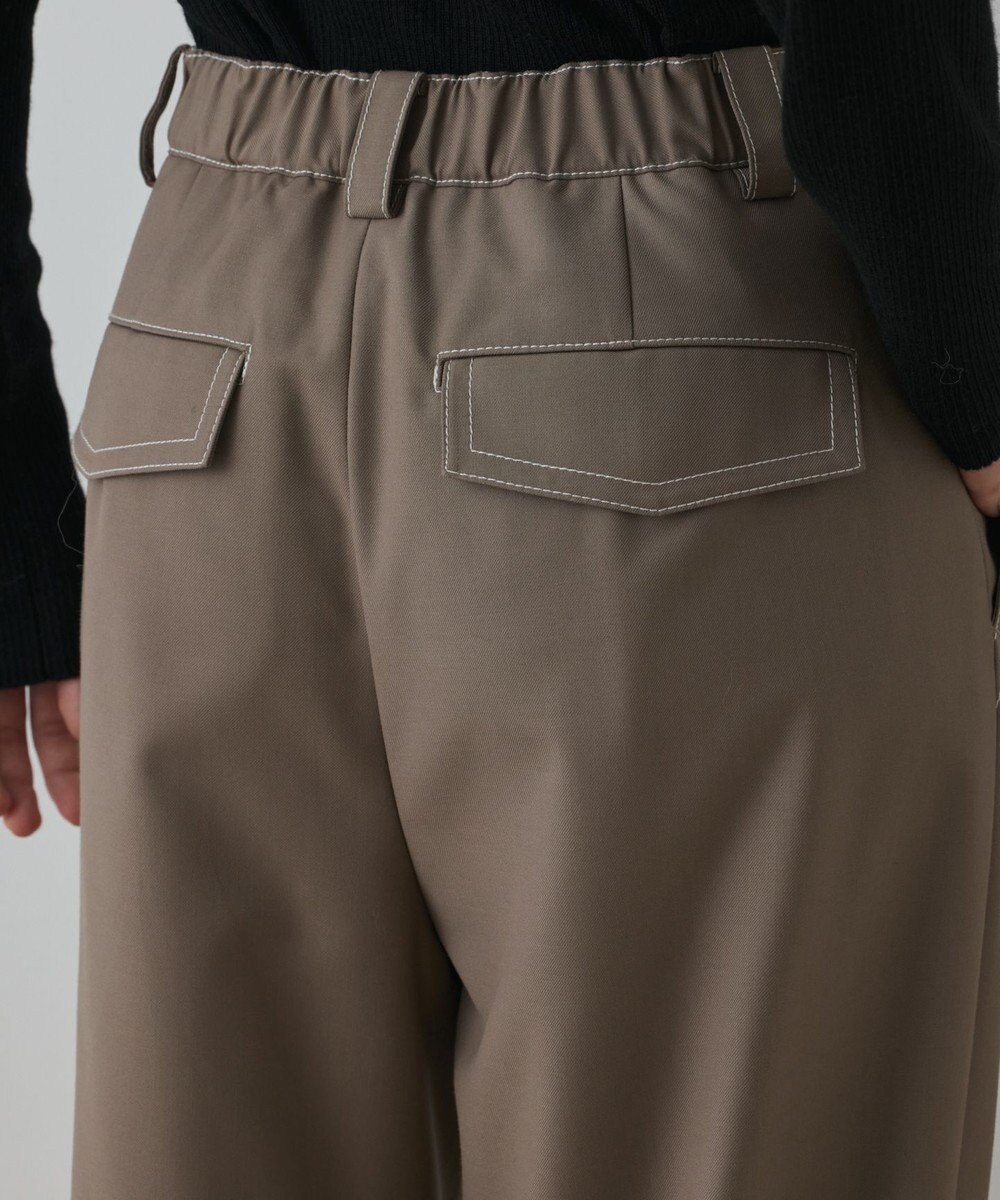 GRACE CONTINENTAL タックカーブパンツ 