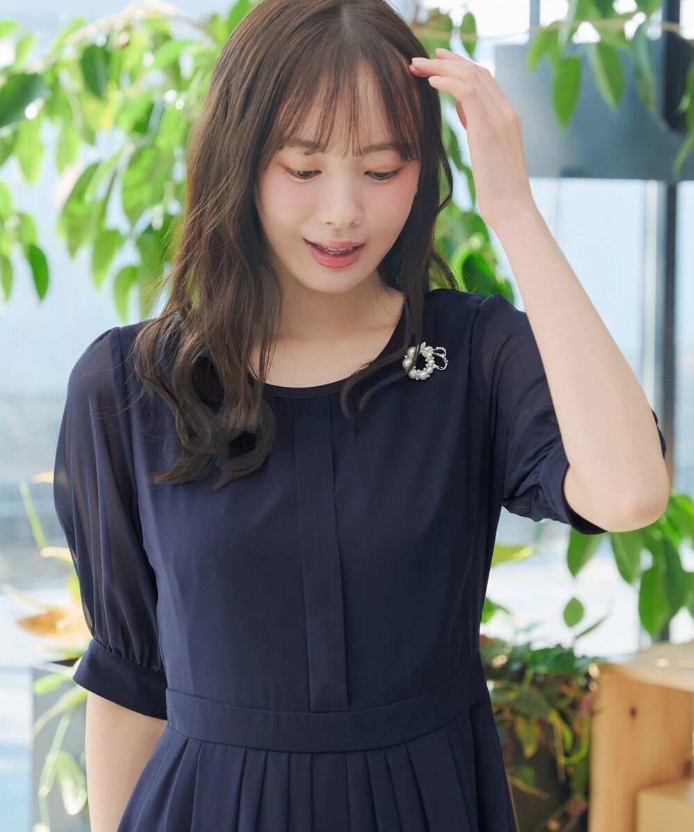 Tiaclasse 【新色追加】シフォンワンピース 