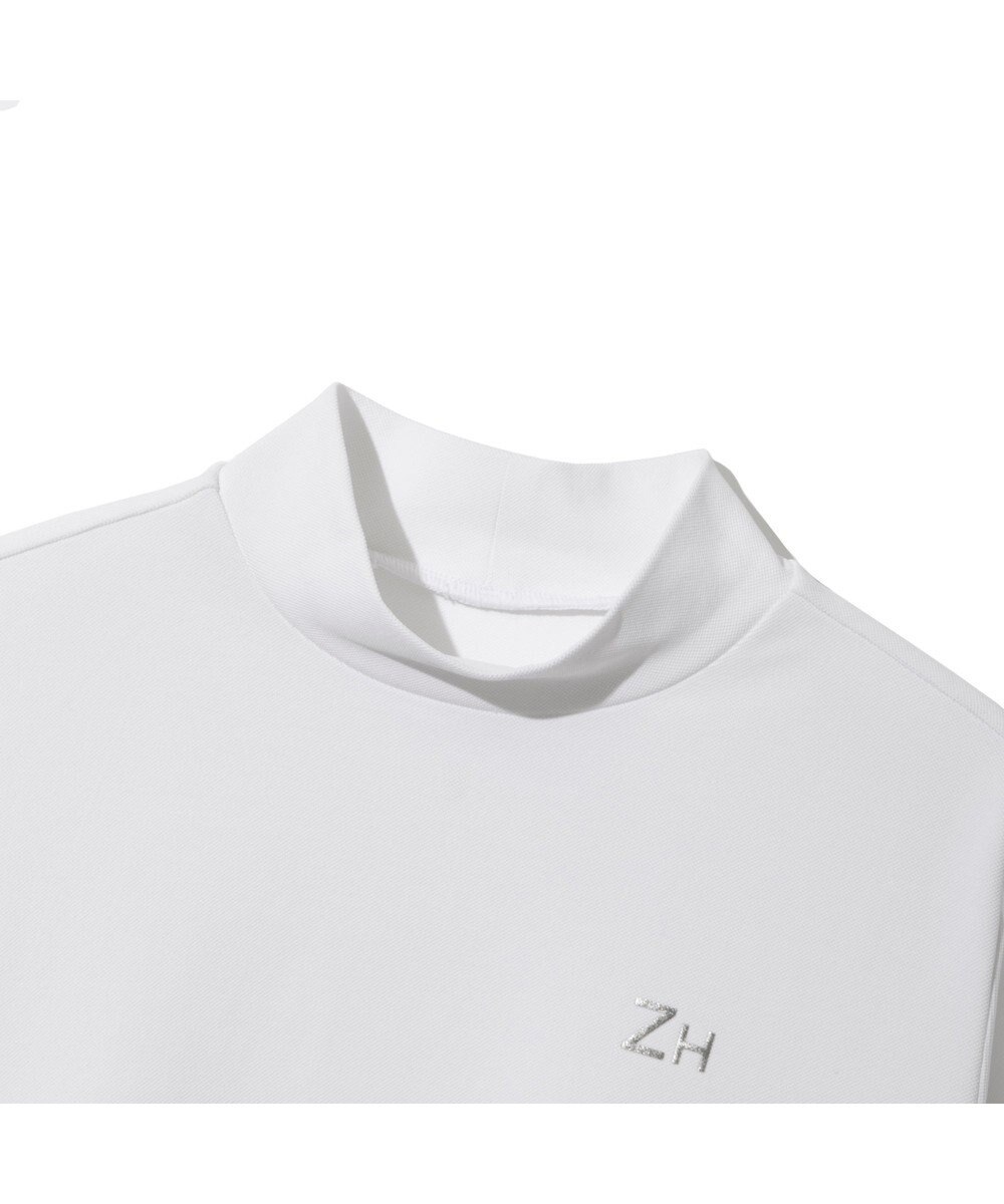 ZERO HALLIBURTON 【雑誌掲載・吸汗速乾・UVケア】 鹿の子 モックネックロングシャツ ZHG-W4A 1b 82872 ゴルフウェア 
