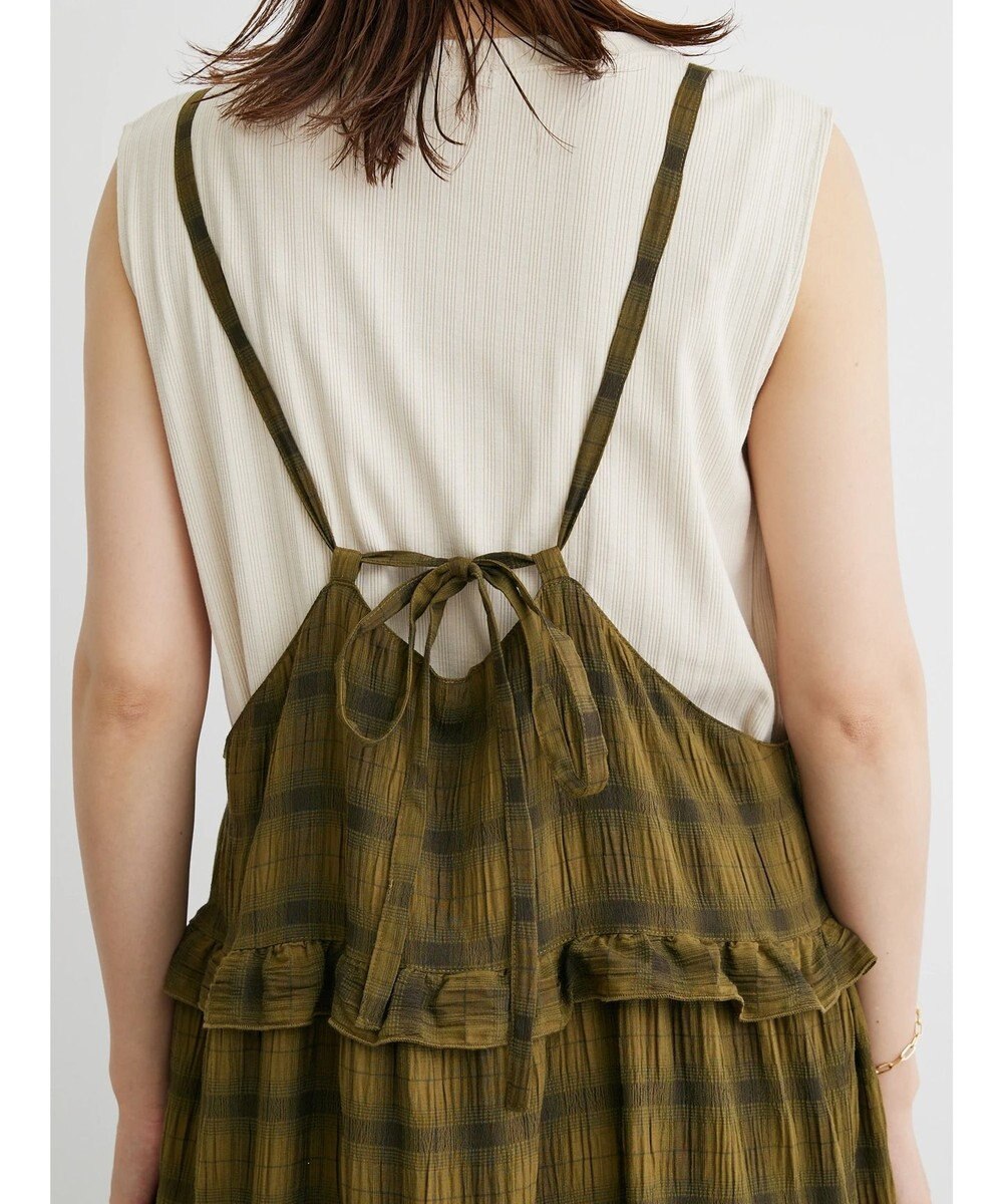 Green Parks ・Ｐｅｔｉｔ　Ｆｌｅｕｒ　フリルティアードキャミワンピ 