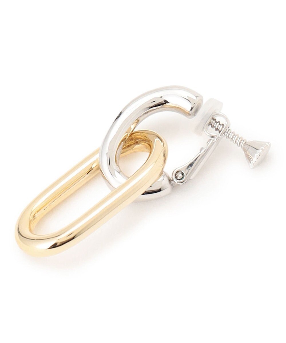 23区 【先行予約】コンビカラー オーバル イヤリング 