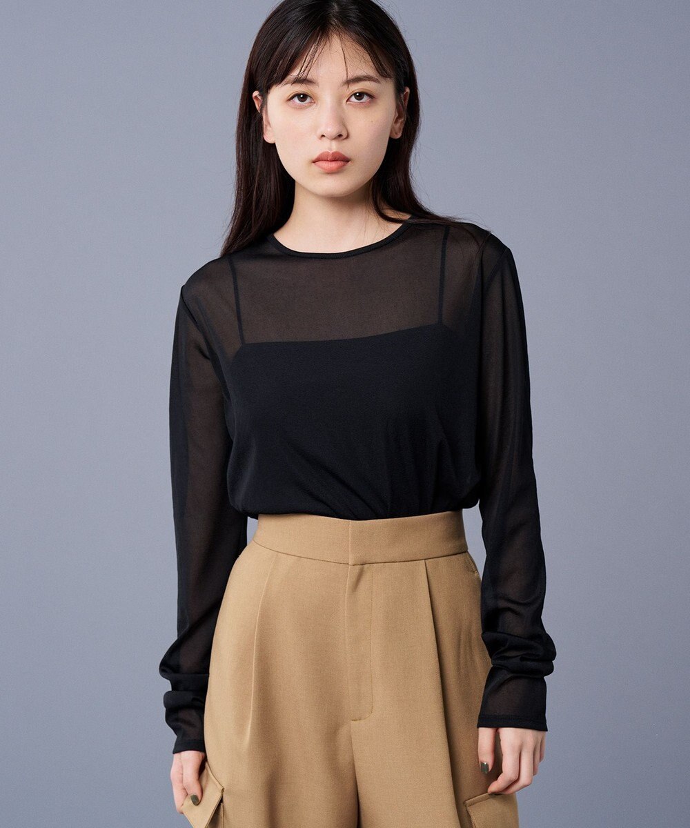 uncrave トリコットシフォン クルーネック カットソー（uncrave STANDARD） 