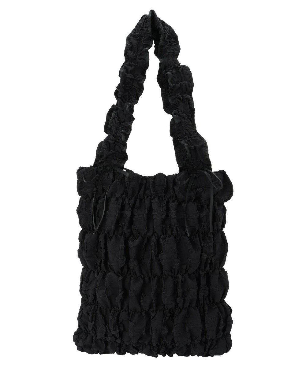 Green Parks ・ＱＵＯＮギャザーキルティングリボントートバッグ 